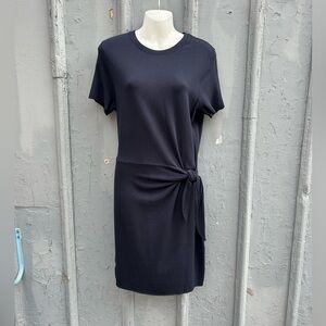 Kit & Ace Navy Tie Brushed dress, size M
